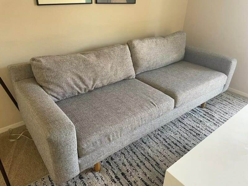 Gray couch, room, picture